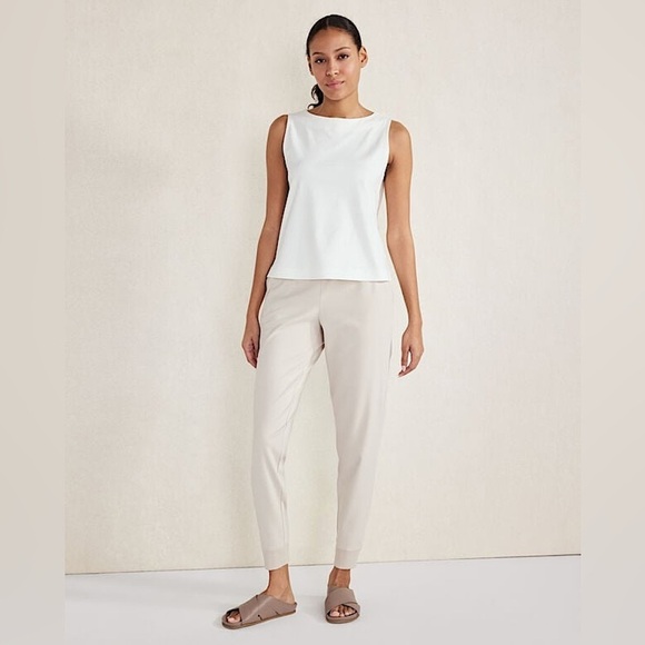 *SET OF 2* Haven Well Within Neutral Organic Cotton Interlock Lounge Joggers S - Picture 2 of 16